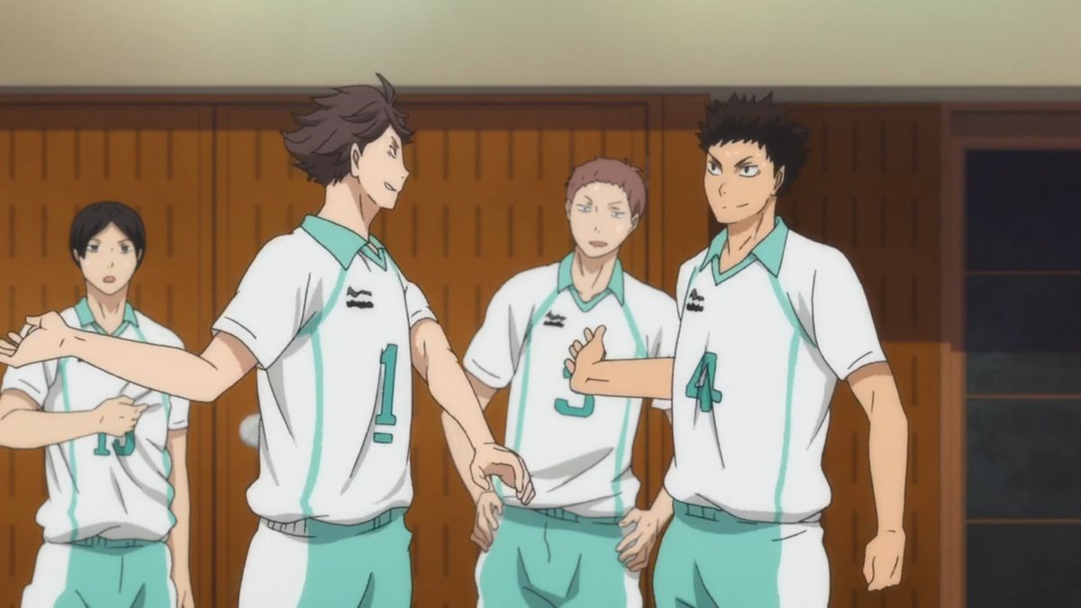 Daiyame's tweet photo. Oikawa is such an incredible little shit!
I hate/love him!!
I do unconditionally love Iwaizumi and the rest of Seijoh though. <3
#Hiakyuu https://t.co/i4eMUl4koi