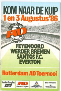 #50 Werder Bremen 0-0 EFC (Bremen won 7-6 on pens) - Aug 1, 1986. EFC headed to Germany & Holland for pre-season, participating in a 4 team tournament in Rotterdam. The 1st game saw them draw 0-0 with last season’s Bundesliga runners up, Werder Bremen, only to lose 7-6 on pens.