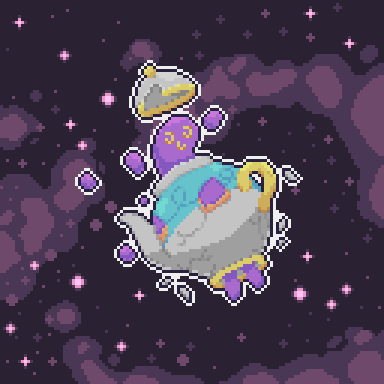 🫖 A gosthly #Teapot for today's <a href="/Pixel_Dailies/">Pixel Dailies</a> this is #poltergeist uwu

#pixel_dailies #pixelart #aseprite #pokemon