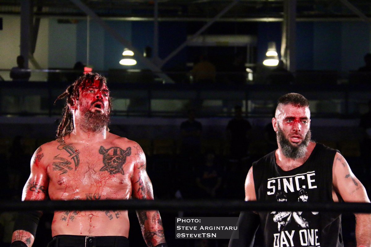 SteveTSN's tweet photo. @ringofhonor On my list:
One year ago today, the #LadderWar between the Briscoes and Guerrillas of Destiny for the #ROH World Tag Team Championship.
Main event of Summer Supercard in Toronto. https://t.co/uvlTImls1B