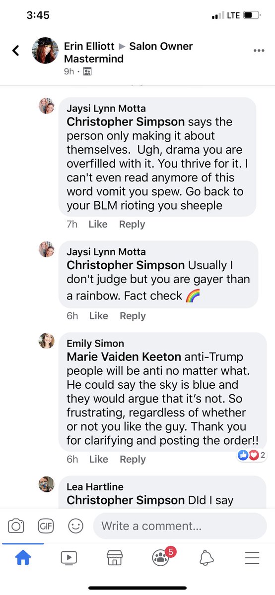 galbate's tweet photo. If anyone wants to go report this salon owners salon here’s the link. As you can see below she’s blatantly stating that she is homophobic and racist. Twitter do your thing. https://t.co/Di40k67lNo https://t.co/JdKPeh7S9l