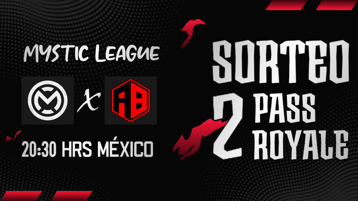 Sorteo de 2 PASS ROYALE 
Requisitos. 
Seguir a <a href="/MystikLeague/">MYSTIK LEAGUE</a> 
SUBS a youtube.com/c/RobotinYouTu…
SUBS a youtube.com/c/Olimpia27cr
RT y ❤ obligatorio y mencionar un amigo. 

Deben mandar captura donde están suscritos a los dos canales. 

El ganador se da hoy al terminar el partido. 👇