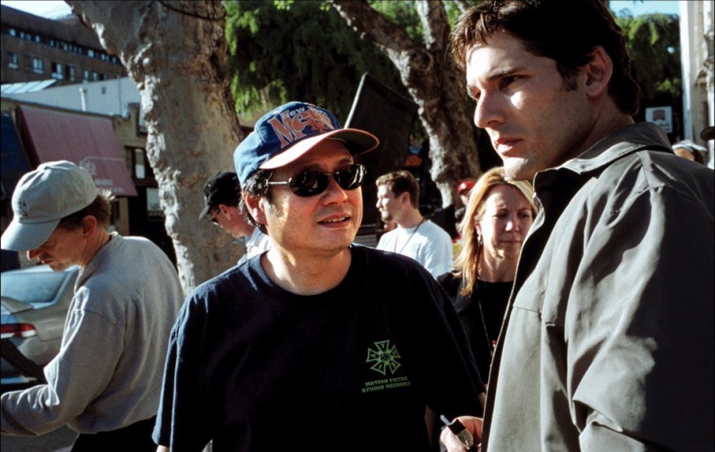 Happy birthday  Here s a cool behind the scenes photo of Ang Lee and Eric Bana on the set of the Hulk. 