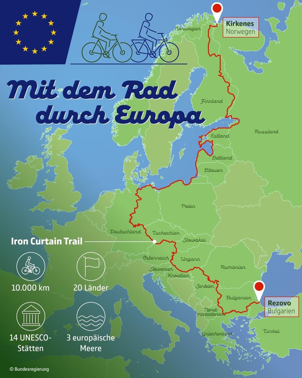Simon Kuestenmacher on X: "Cycle through Europe along the Iron Curtain Trail.  What a ride this must be. Great excuse to read up on 20th century history  too. https://t.co/ocphh6WoQs" / X