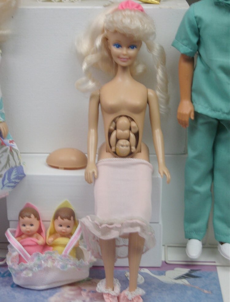 Blueheart4211's tweet photo. @MMarfoogle Heard about another doll with the same secret buttons 🤦🏽‍♀️

I suppose we shouldn't be too shocked, does anyone remember when Mattel made the Maternity Barbie and little sister maternity Skipper dolls?
#bevigilant 
#takeyourfamilyback #protectyourchildren https://t.co/7VvAag2KU1