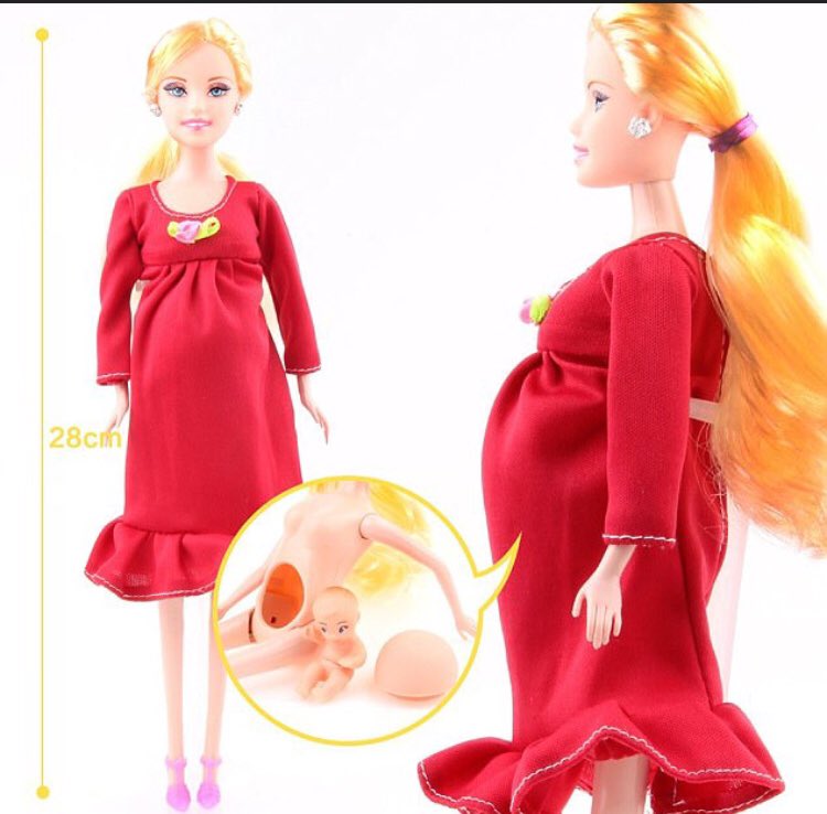 Blueheart4211's tweet photo. @MMarfoogle Heard about another doll with the same secret buttons 🤦🏽‍♀️

I suppose we shouldn't be too shocked, does anyone remember when Mattel made the Maternity Barbie and little sister maternity Skipper dolls?
#bevigilant 
#takeyourfamilyback #protectyourchildren https://t.co/7VvAag2KU1