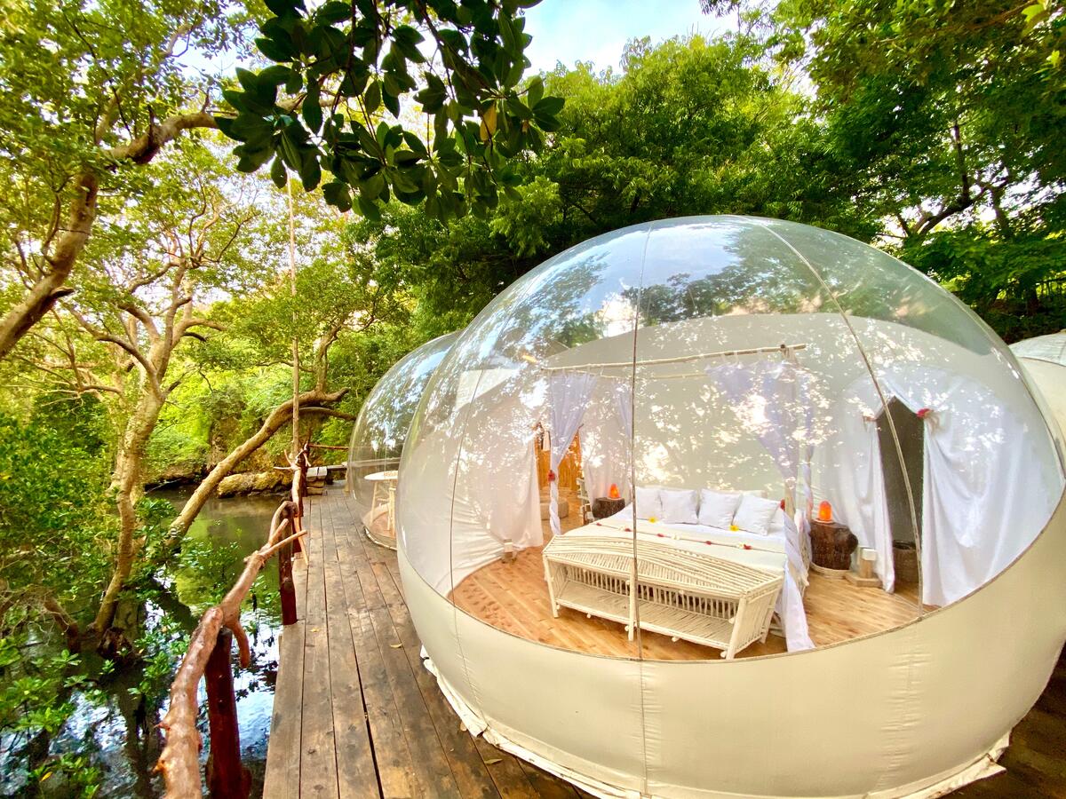 metumilibrary's tweet photo. The Rock and Sea Resort in Watamu. Their Bubble Eco lodge concept affords you unobstructed views of the star-lit African skies. ✨✨

https://t.co/Bid1XRdLki https://t.co/tdbstgmGY8