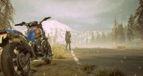Miss_Beehave8_'s tweet photo. Thank you for hanging with me this weekend! Always a fun time with you and Days Gone. Have a good week &amp; stay safe. 🧡 Also, here is a little shot that Twitch took that I cropped me out of &amp; I played with it a bit. I really need to get the hang of screenshot mode in the game. https://t.co/h98EYEVdLl