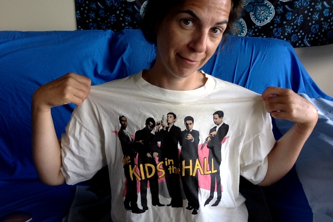 Bought this at a Kids in the Hall taping back in my high school days, when they were still new & wonderful and filming in a tiny CBC studio that's now condos. fangirlfiles.blogspot.com/2008/01/having… #kidsinthehall #memories