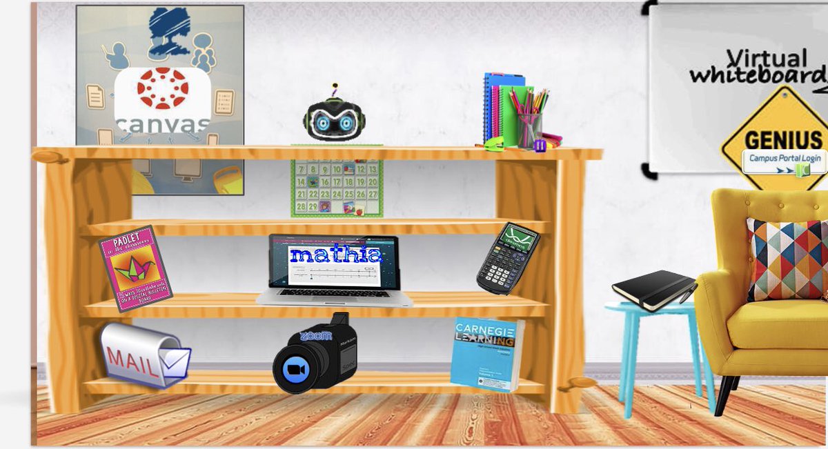 MarshallRVMS's tweet photo. Need to add some more things..but my digital math library ❤️ #BitmojiObsessed #ClickAway #VirtualWorld #WeGotThis https://t.co/TWnmprPKJ5