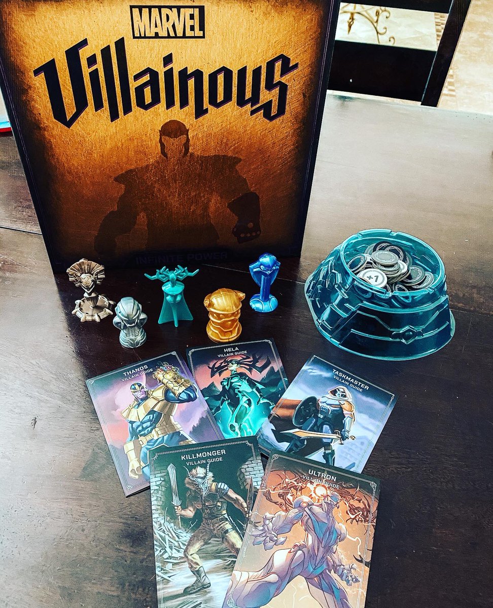 LostGravityGms's tweet photo. We set out to conquer the Marvel universe today with Marvel Villainous Infinite Power from @RavensburgerNA
First impressions are a big infinity gauntlet thumbs up! 👍
#lostgravitygames #boardgames #games #gameday #marvelvillainous #marvel #villainous #ravensburger https://t.co/jWUxbZoTbx
