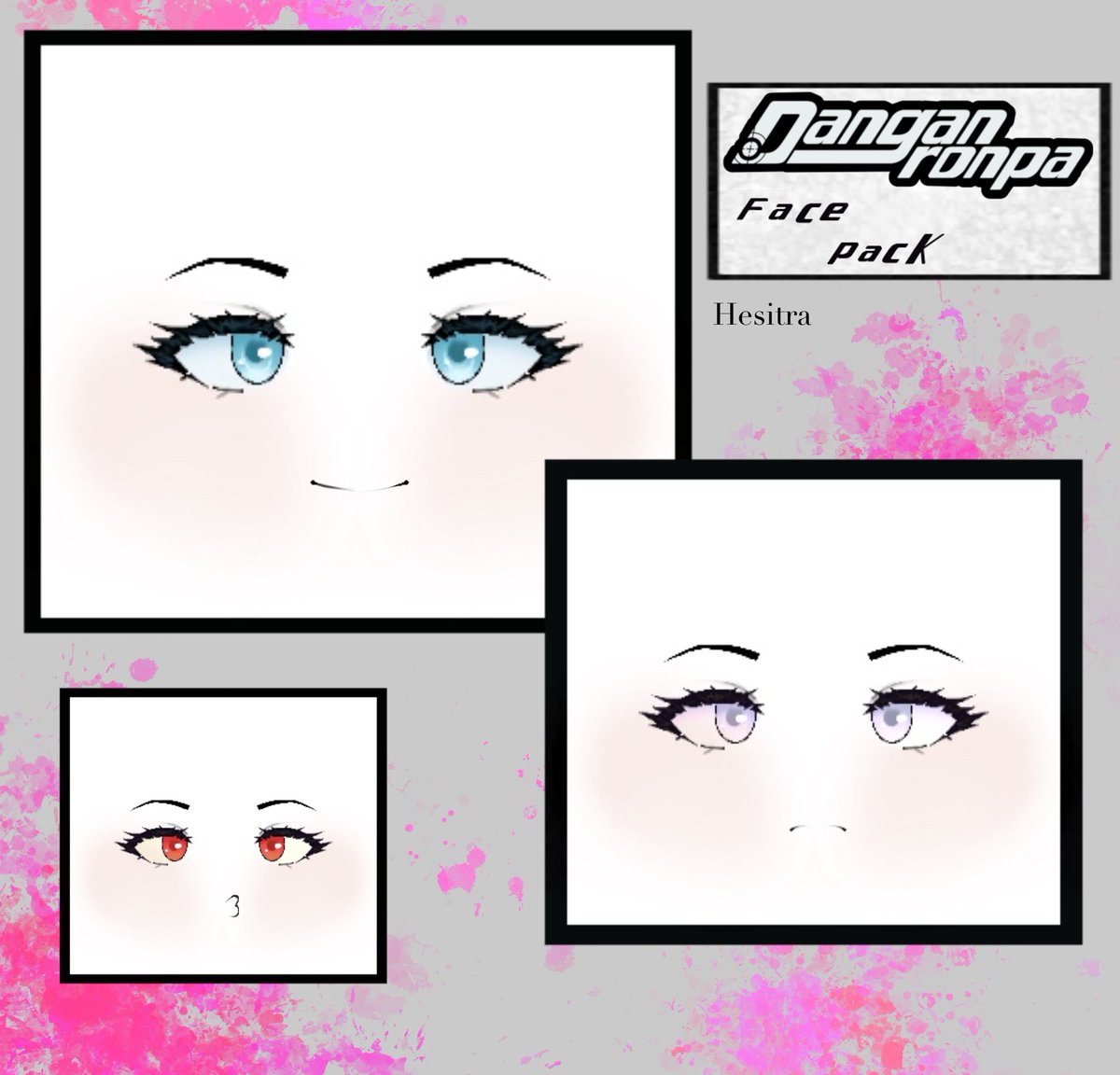 Danganronpa Face Pack by yours truly!Retweets and likes appreciated!Looks g...