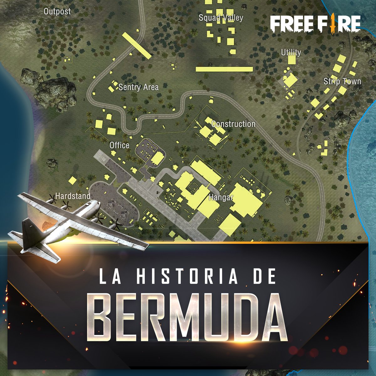FreeFireARGOk's tweet photo. En el mundo de Free Fire, Bermuda era una isla en el océano que no pertenecía a ningún país hasta que terminó la guerra. Confusión, conflicos y caos devoraron lentamente lo que alguna vez fue un pacífico Xanadu. 

#Bermuda2.0 https://t.co/xrSrPbZUek https://t.co/r3WBajFvKm