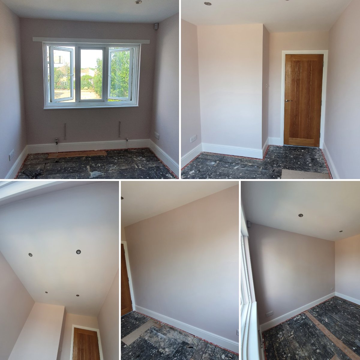 Jenthedecorator's tweet photo. A new nursery completed for a baby girl on the way
From a dark blue Grey to @JohnstonesTrade cova plus vinyl matt in #lostlove
Ceiling is @Tikkurila_UK #Antireflex2
Woodwork undercoated in @JohnstonesTrade Aqua undercoat
Woodwork spray finished in @AnduraCoatings Titanium Satin https://t.co/7MRhAdu43e