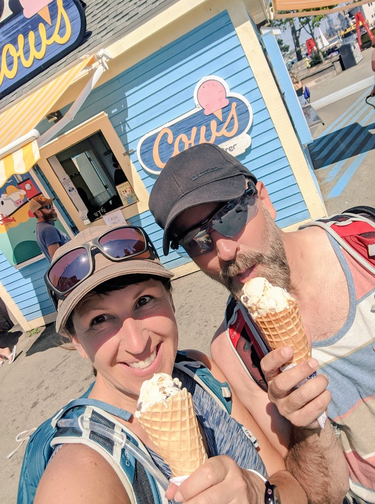 MusherMama's tweet photo. A yummy and cool snack downtown at the Halifax Waterfront on a really HOT day! @Kurt_Repchull @hfxnovascotia @COWSICECREAM 🥰 🇨🇦 #icecream #waffle #adventures #summertime https://t.co/2hKyCyeRib