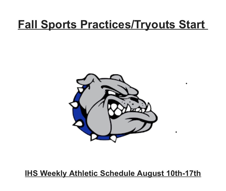 IoniaAthletics's tweet photo. Fall Sports Practices/Tryouts Start This Week.  To see a list of first practices click on link.
https://t.co/lKjwKxLCFj https://t.co/RkCPXbLlmN