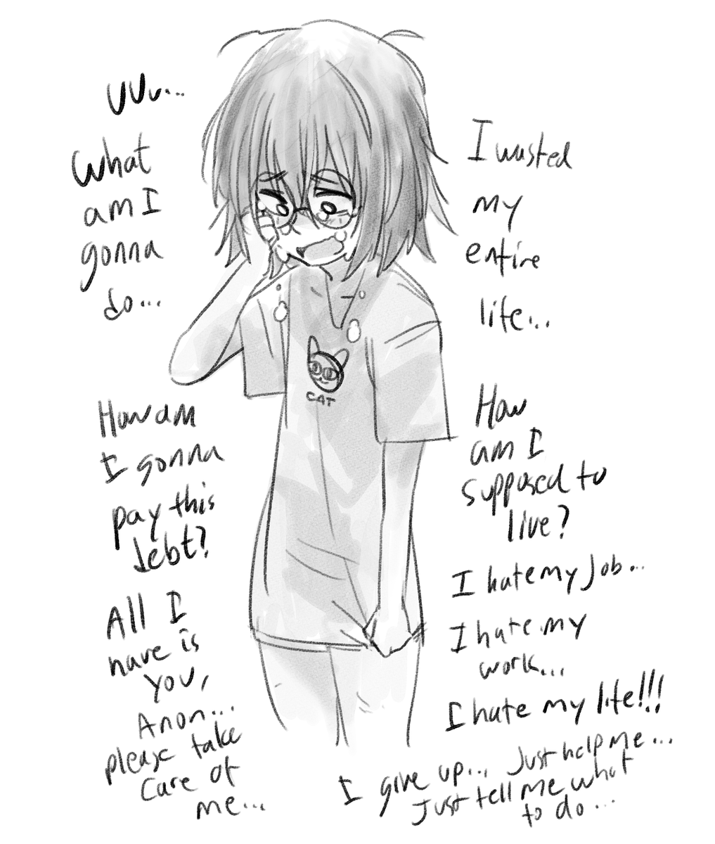 Absolute disaster gf120k in debtlow paying job with brutal hoursneedyunstablehurts every daybut does her best despite it all, so you you'll never let her go. ... ... ... Eh? You're giving up? ... You want me to run your life? Urgh. Maybe we should take a break...