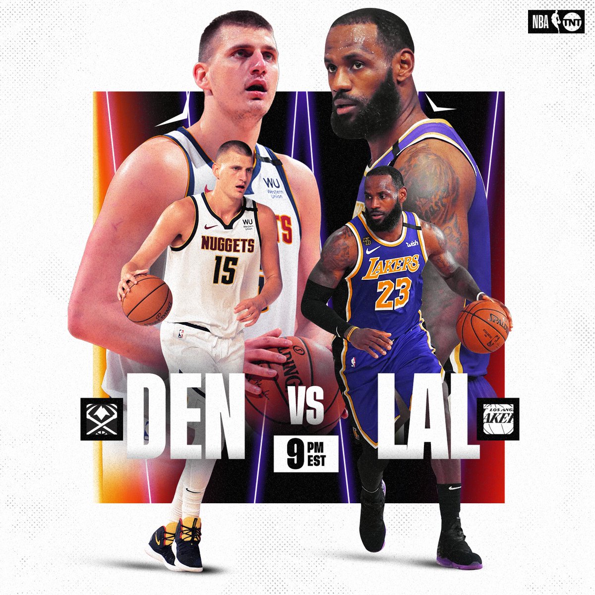 Nba On Tnt On Twitter We Ve Got A Big Western Conference Matchup Tonight On Tnt Nuggets Vs Lakers 9pm Et