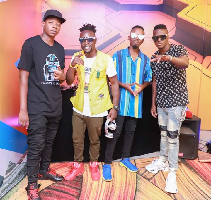 SELECKTAENTITY's tweet photo. Dj Kingston | Dj Timo 256 | Seleckta Entity | Dj Mark #DjsHelpingDjs #SaveTheDj @nbstv https://t.co/Qg7Umdq1d4