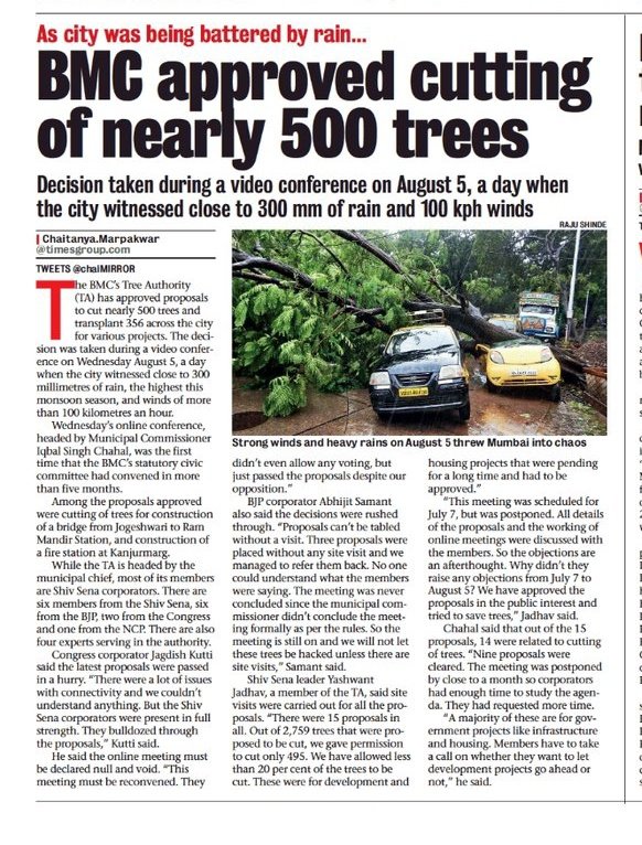 Where are the ‘Save Aarey’ activists ?