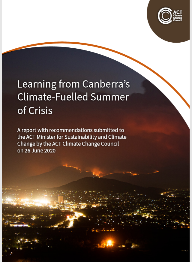 We heard you ACT! Council's report "Learning from Canberra’s Climate-Fuelled Summer of Crisis” is now available. Thank you to all who provided input. Read it here bit.ly/33Hleeq, including our suggestions to aid healing and make the ACT stronger in similar future crises.