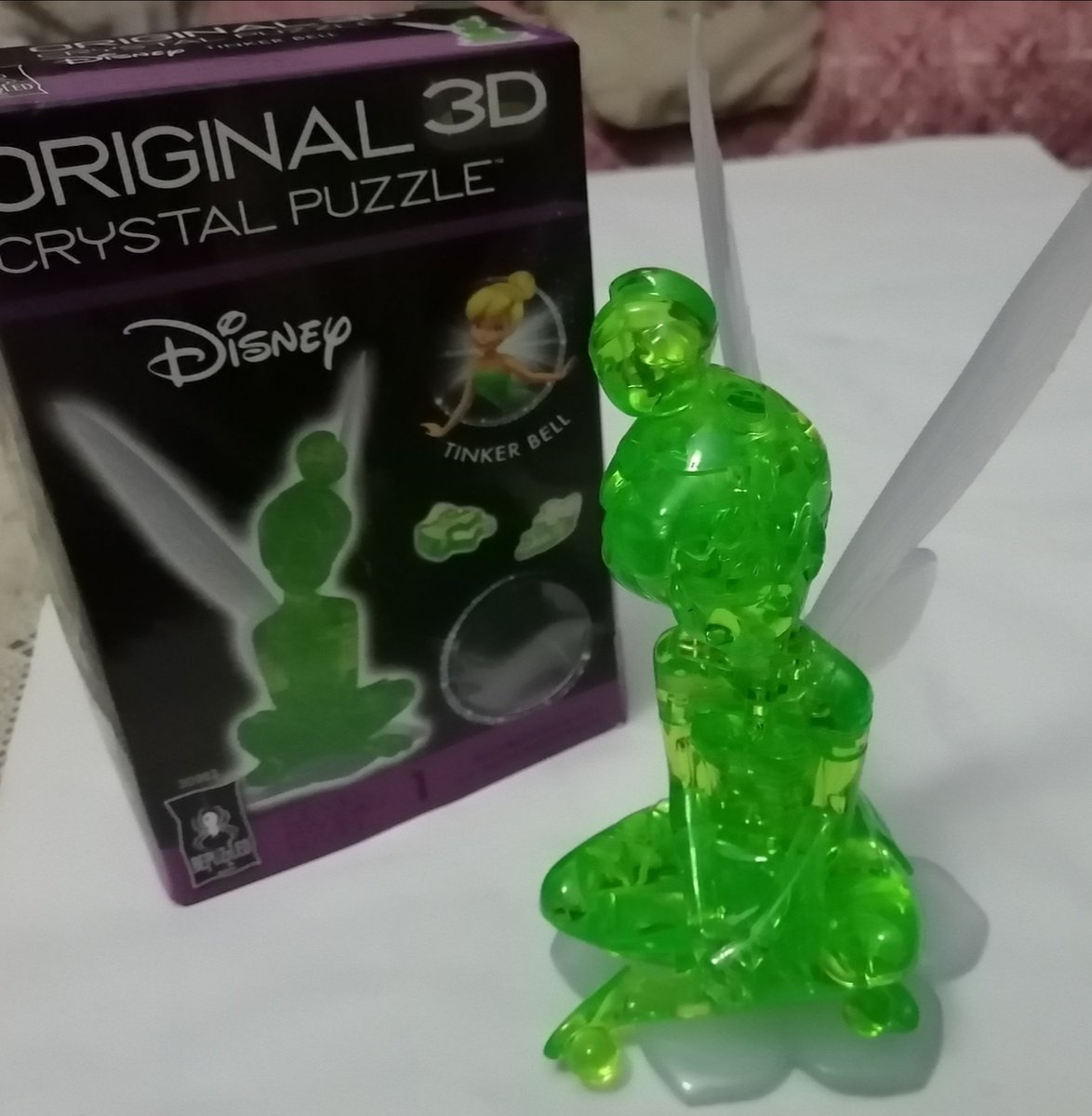 Cartwright_Four's tweet photo. Assembled a level-1, 43-pieces Original 3D Crystal Puzzle of Tinker Bell
For a level-1 kit, it was actually slightly more difficult than the previously built level-2 Puppy Dog kit
Clear green plastic figure looks terrific 👍
#Bepuzzled #modelkit https://t.co/UklU9xcGrh