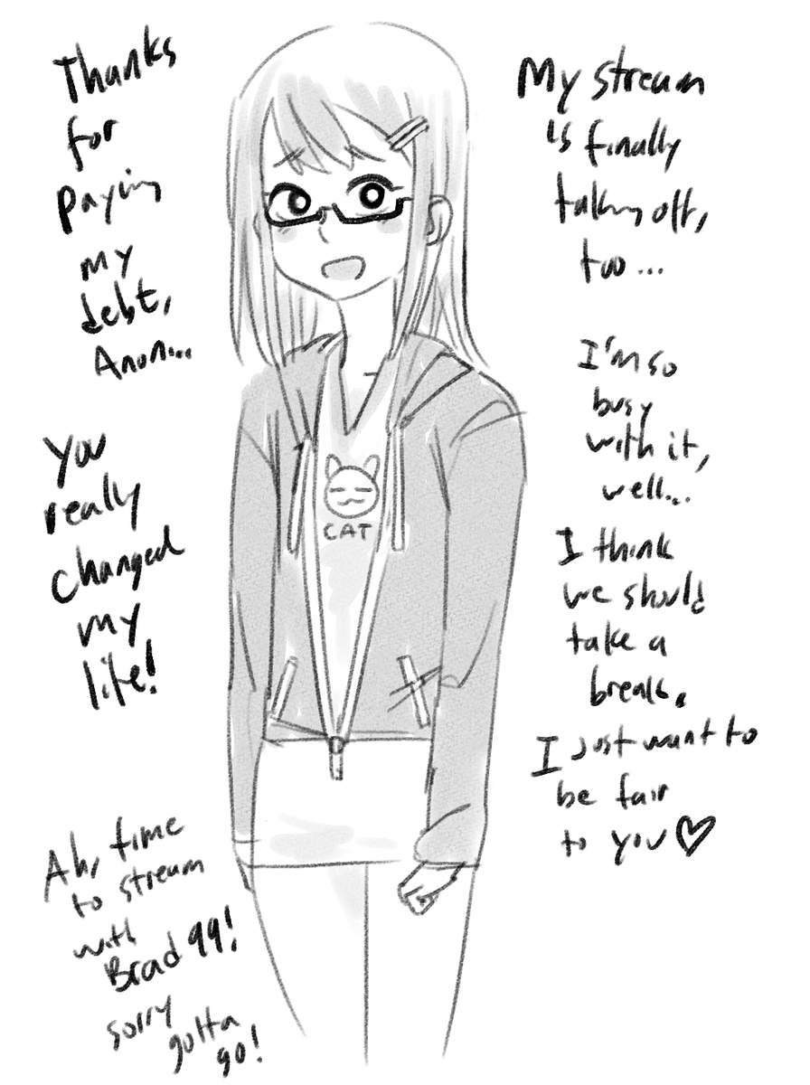 You stuck with her and paid off that debt together (mostly with your salary).Oh well. That's how things go these days, isn't it? Let's just remember the times we had and move on...