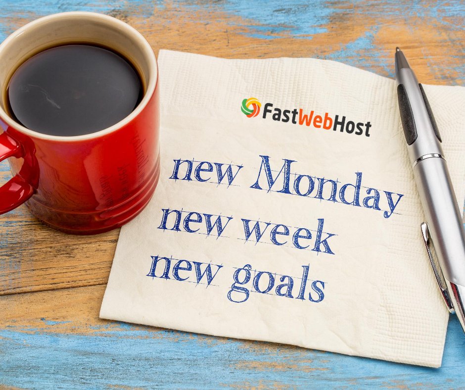 FastWebHostIN's tweet photo. New Monday, new week, let nothing stop you from reaching your goals!

#MondayMotivation #HappyMonday #FastWebHost https://t.co/RrMVAZ8q5v