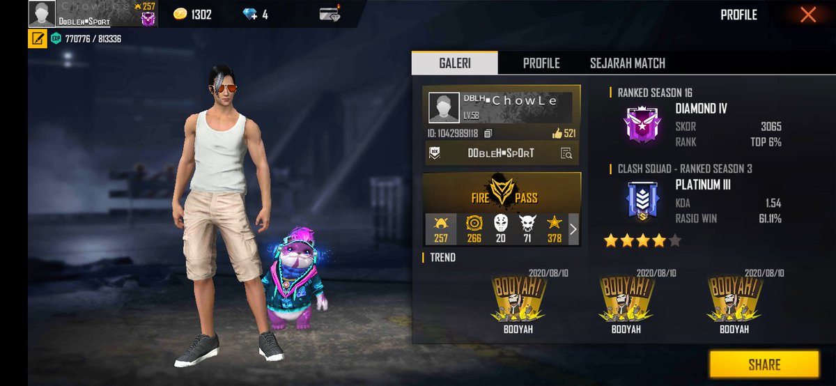 DeddyKu60329567's tweet photo. Katanya enk klo punya pacar gamer, gk ada topik pembicaraan yaa hayyuuk mabarππ€£
#playgameff
#FreeFire
#nobplayer https://t.co/axtRuXqpFO