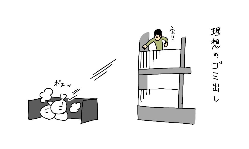 ゴミ捨て場へ移動する必要なし 理想的なゴミ出しを描いたイラストが話題に 話題の画像プラス