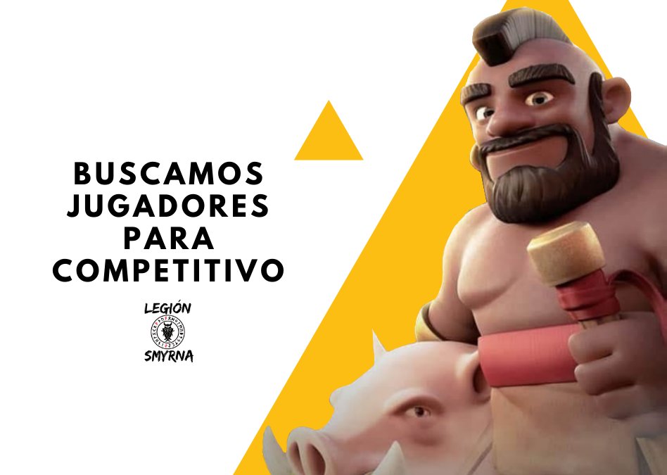 ¡BUSCAMOS JUGADORES!
Legión Smyrna esta en busca de jugadores que quieran integrarse al equipo competitivo, manda MD para programar pruebas y de mayor información.