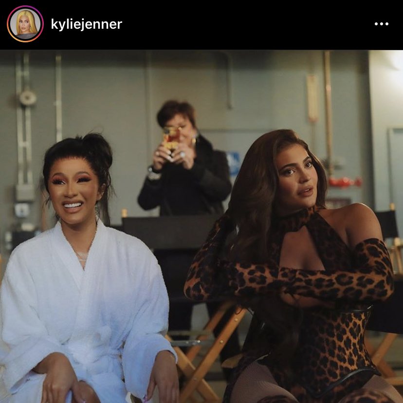 That would also explain why Kylie is in the video. All of this was planned. The "shooting" was part of the ritual. This is symbolism and talking through code AGAIN. Also, look at this picture she posted on instagram recently ..... is that Kris Jenner in the back ? 