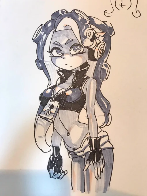 ご視聴ありがとうございました?
色々トラブルもあったんですが、凄く楽しく描けました!

うどんさん提供のスクショボーイ。
kotocatさんリクエストのイイダ

では、午後の配信(15:00?)も宜しくお願いします 