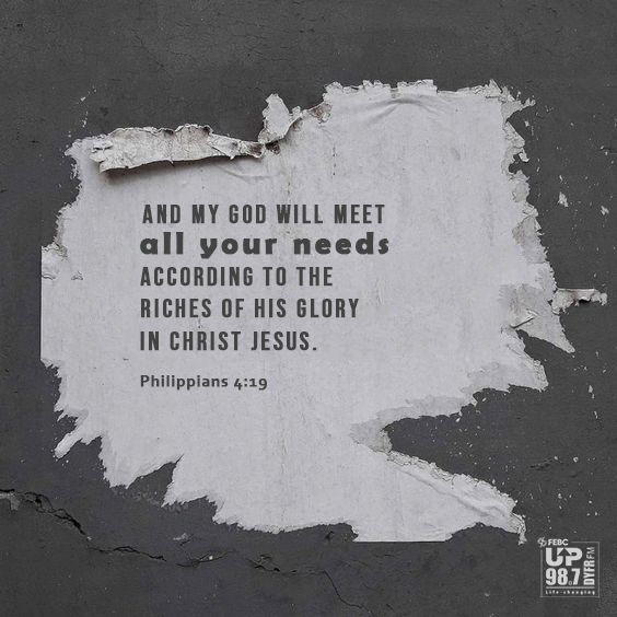 UP987DYFRFM's tweet photo. The Father knows our needs. God’s provision extends to His ongoing relationship to all of His creation, which is deeply dependent on Him. 
#PowerfulMondays
#UP987 https://t.co/9VPjFWfw62
