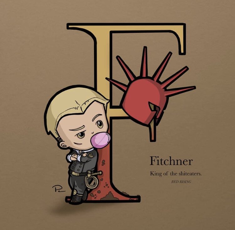 sunt_leones's tweet photo. With permission from IG: mightythepen. Fitchner, the man, the myth, the legend. Mr gumbubble himself, who is the proctor of House Mars, and so much more. โHello you little shiteaters.โ #RedRising #HouseMars #Fitchner https://t.co/d5bWIPocey