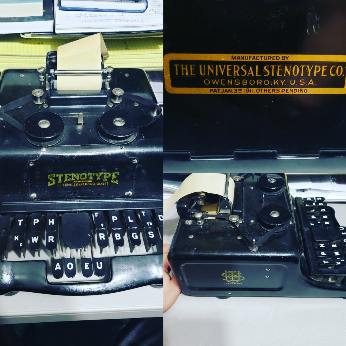 BrandonScott_AU's tweet photo. Picked up a Stenotype at Vintage Market Days in Asheville from @mainstreethare
I'm clueless on this but I had to have it !!
😅😅😅😅😅😅😅
#vintagemarketdays #vintagemarketdaysofasheville #stenotype #vintage https://t.co/TjVF4DnbZZ