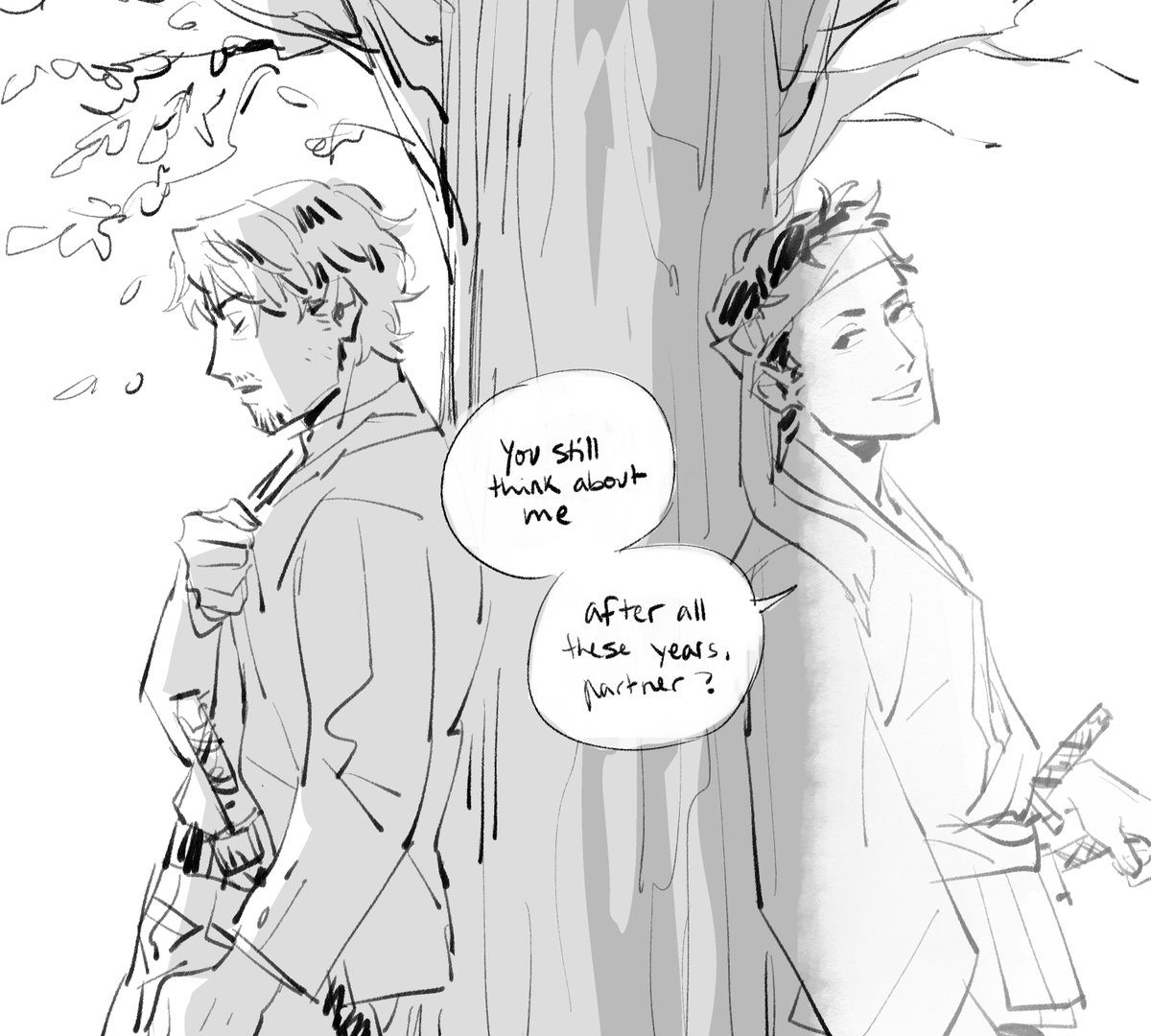 (ocs) me sighing as im gonna have to write him being fucking depressed again 
