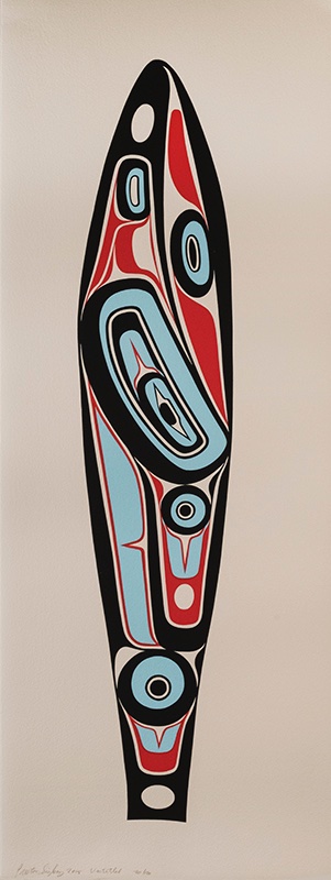 Jackieveky's tweet photo. The canoe’s technology is older than time, but still perfectly fitting for seeking to explore &amp; know the ocean. #KillerWhale Paddle and Canoe - Serigraphs 
#billreidcentre #stoningtongallery #sharkskin #Adze #PrestonSingletary #respectourroots #oldgrowth #sitkaconservationsociety https://t.co/9t7f8m6PuX