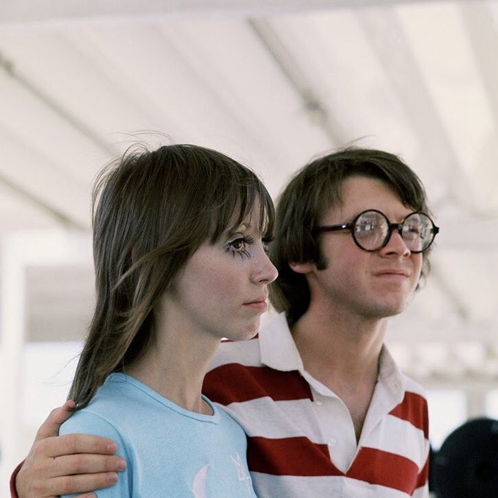 Shelley Duvall Shelley Duvall And Bud Cort On The Set Of Brewster Mccloud 1970 Shelley Duvall Shelley Duvall And Bud Cort On The Set Of Brewster Mccloud 1970