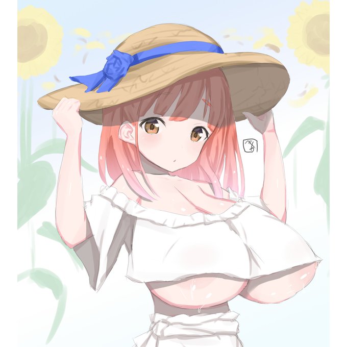 夏のロリ巨乳ちゃん#オリキャラ #オリジナルイラスト 