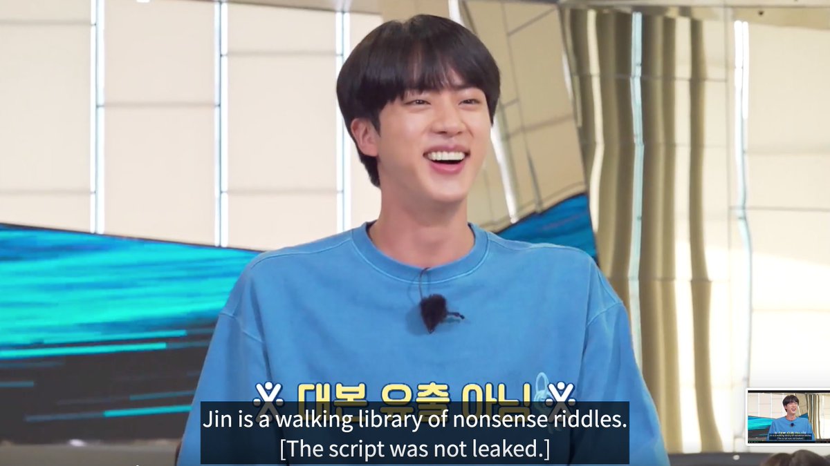 lovlyjimn's tweet photo. Only 10 minutes into Run Ep 110 and I've already fallen even more in love with Jin 😂🤣 @BTS_twt #JIN #RUNBTSEp110 https://t.co/q5umlm7s90
