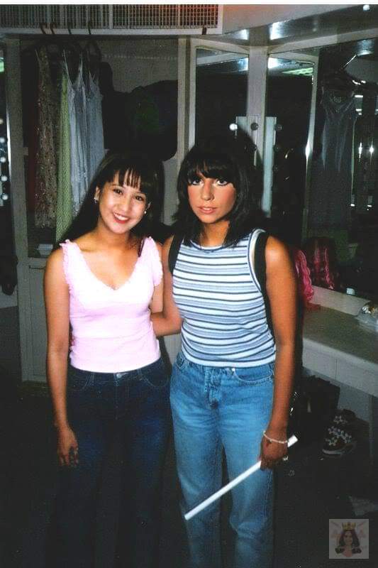 chronomatica's tweet image. Stefani Germanotta before she became Lady Gaga with her friend Jolina (2008)