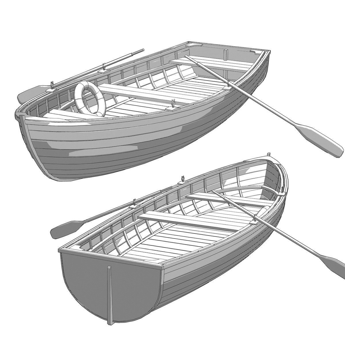 小船（ウッドボート）の3D素材販売開始しました。
assets.clip-studio.com/ja-jp/detail?i…
#CLIPSTUDIO  #クリスタ素材