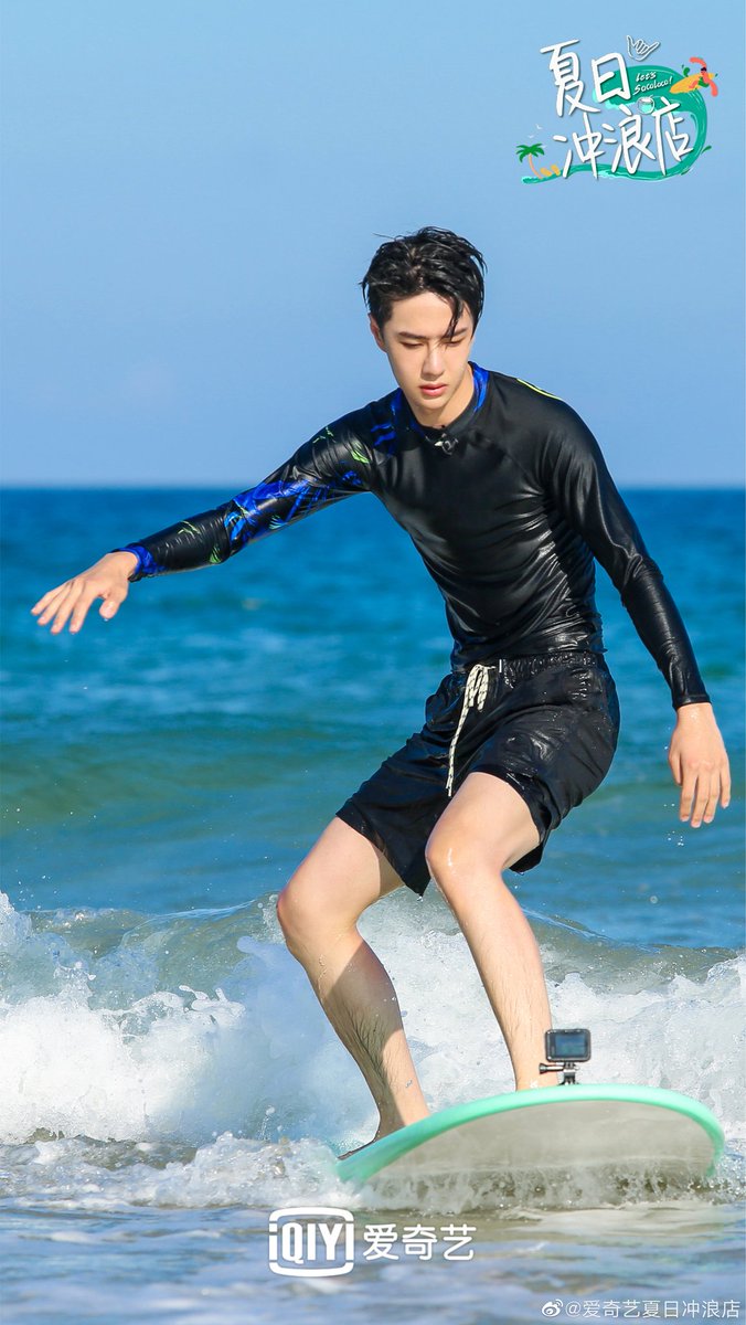 21- Surfing:Again check the Variety Show "Summer Surf Show" to see him surfing. His coach praised and called him a "fast learned with talent" because after being taught for some time, he was already beating the other guys You can watch the show in IQIYI app with eng-sub.
