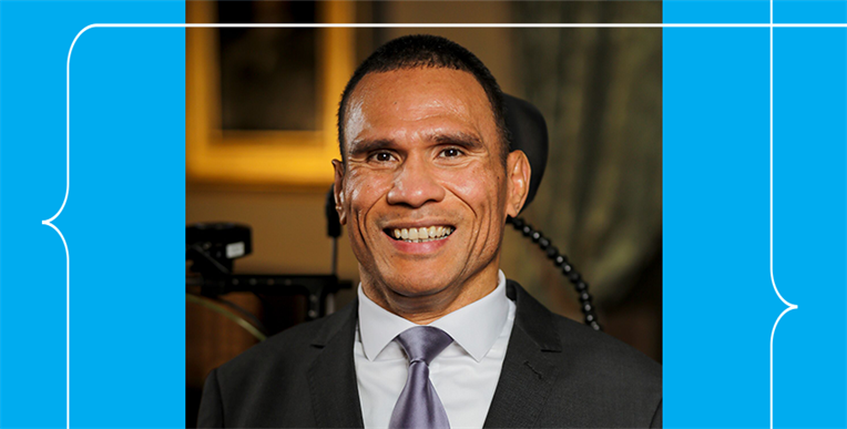 UNSWAGSM's tweet photo. Around 18% of the Australian population are currently living with a disability according to the Australian Institute of Health and Welfare 2019 report. Mark Tonga, current #AGSM #MBA student, acts as a voice for these Australians: https://t.co/XhQsnjJqGm #AlwaysBeLearning https://t.co/PBv3pq9VT1
