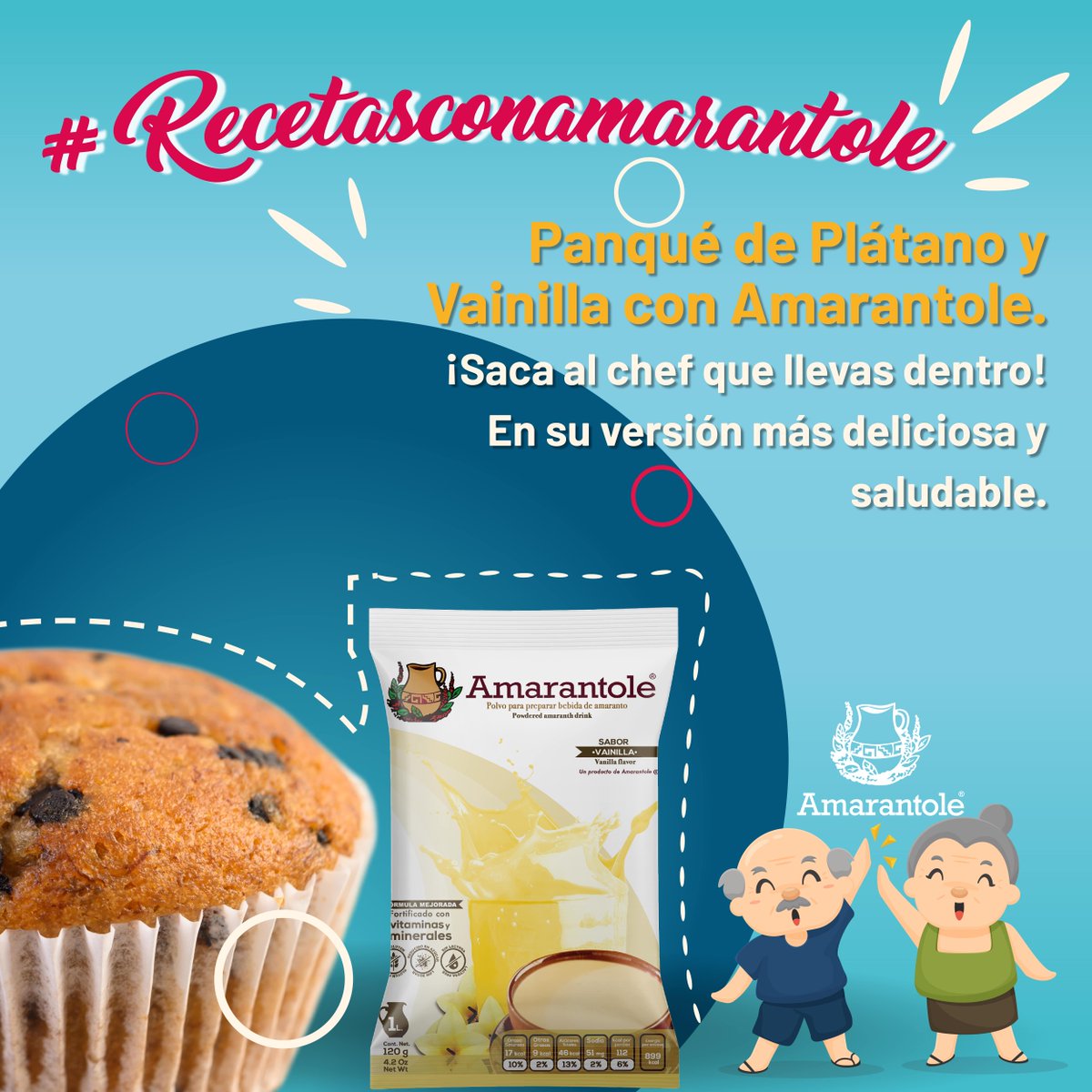 AMARANTOLE's tweet photo. 📔#RecetaAmarantole #Panqué de Plátano 🍌y Vainilla con Amarantole. 😋 Súper fácil y delicioso, y con el aporte nutrimental del #amaranto.
Receta 👉 https://t.co/9FltlCQGY8
Llámanos (55) 7583 9433
WhatsApp https://t.co/KWdxdfdj0Y
Conoce #Amarantole 👉 https://t.co/0Q5lMVTmSb https://t.co/VSZZY7XjR9