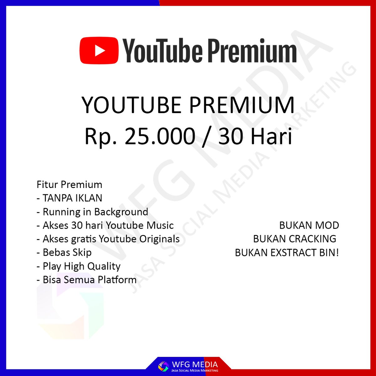 arlinramdiani's tweet photo. Nonton youtube nyaman bangeettt , anti iklan iklan club , dan pastinya murah bangettt 
Yuukk yg mau tanya tanya atau mau langsung order boleh langsung WA yaa ⬇️⬇️⬇️
WA : 081809705704
#youtube #YouTuber #youtubepremium #youtubepremiummurah #youtubepremiummurahbanget #bandung https://t.co/dYsuuu1DEN