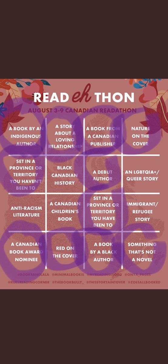scseward's tweet photo. @readEHthon Iโm off to bed now. Itโs after 11:00 here in Newfoundland. Had a great #readehthon week despite the fact that we were on a staycation for half of it. Got four books read and another 70% done. Will finish it in the morning. Here is my card. https://t.co/3VLFPQRBX5