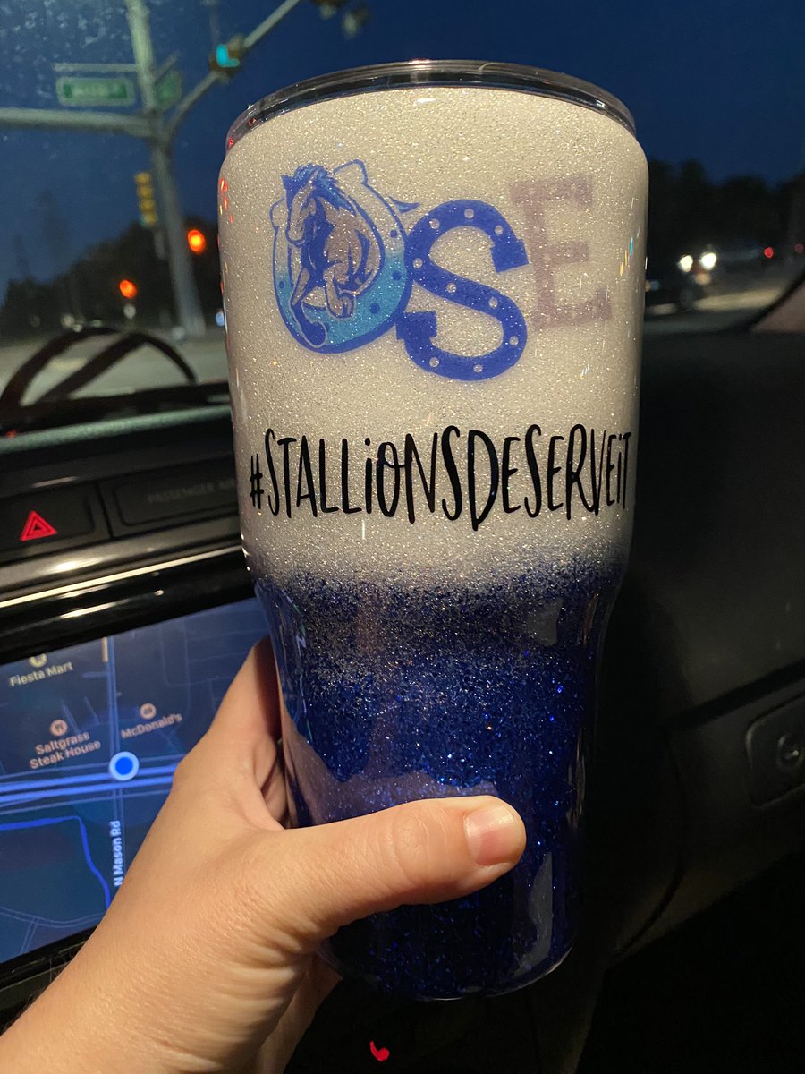 cgandrews19's tweet photo. Couldn’t wait to get home to get a picture of my new cup #usesummer #stallionsdeserveit https://t.co/E9Ng3Ufmdf