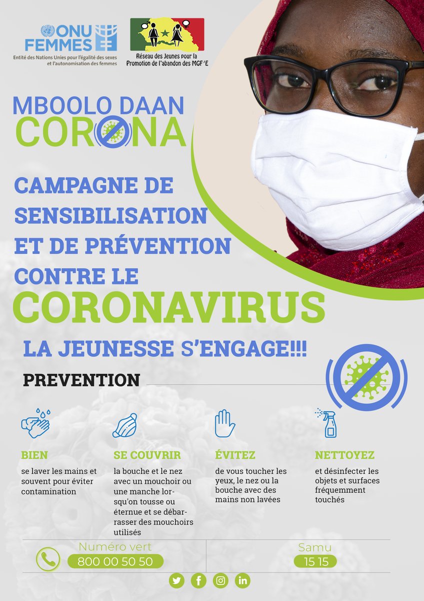 reseau_MGF_ME's tweet photo. C'est parti pour être un combat des jeunes, par les jeunes au bénéfice de la population.
 #MbooloDaanCorona
@ONUFemmes @UNFPASenegal @ladymissazira @MFFG_SN @MinisteredelaS1 @ministerejeune @UNFPA_WCARO @GPtoEndFGM @GMCEndFGM @PR_Senegal @Macky_Sall @USAIDSenegal @DVulnerables https://t.co/dRTciJunBX